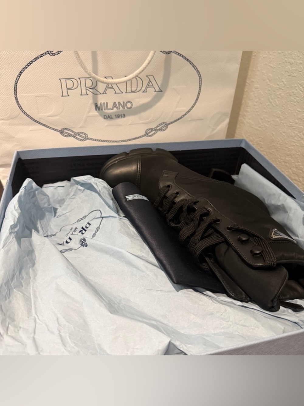 Like New Prada Nylon Boots - Picture 6 of 15